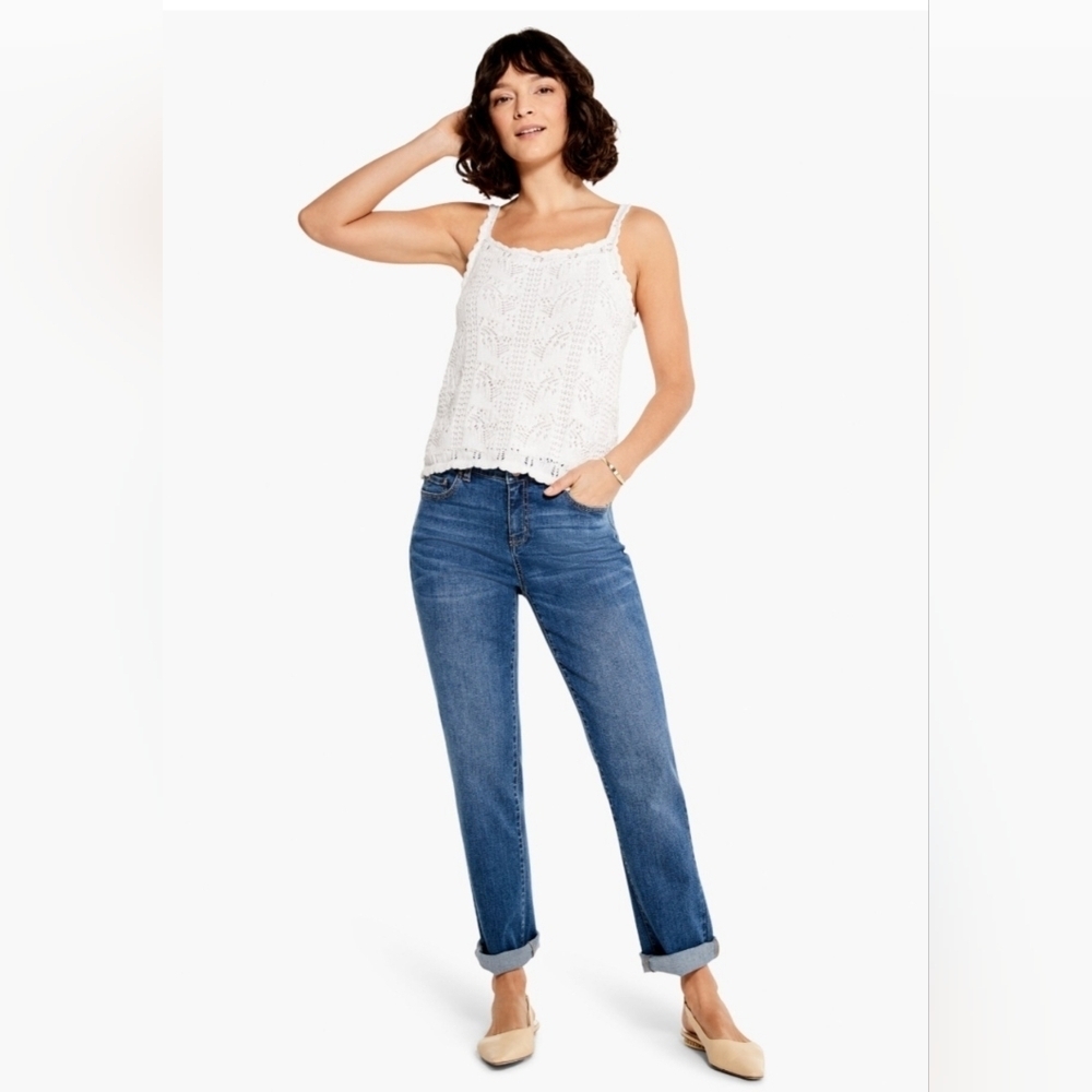 Nic & Zoe XXL white knit top NWT